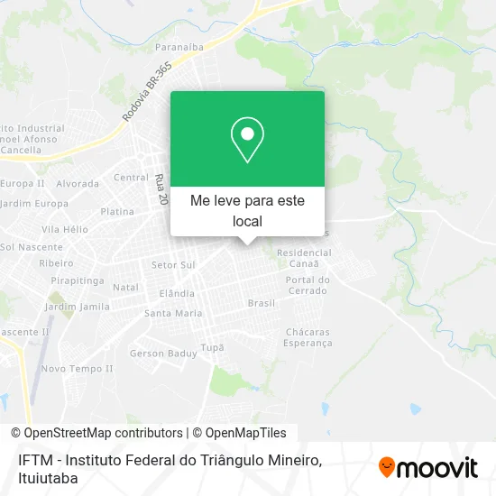 Como chegar até IFTM - Instituto Federal do Triângulo Mineiro em ...