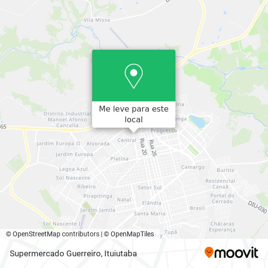 Supermercado Guerreiro mapa