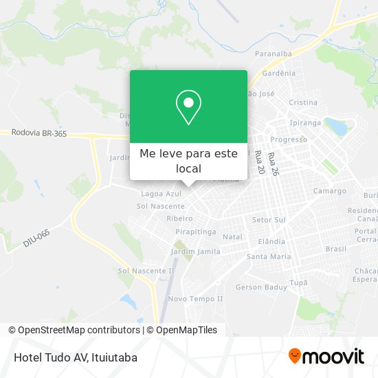 Hotel Tudo AV mapa