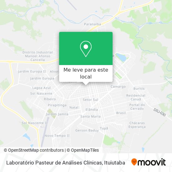 Laboratório Pasteur de Análises Clínicas mapa