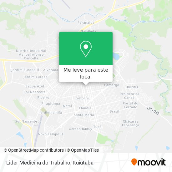 Lider Medicina do Trabalho mapa