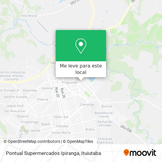 Pontual Supermercados Ipiranga mapa