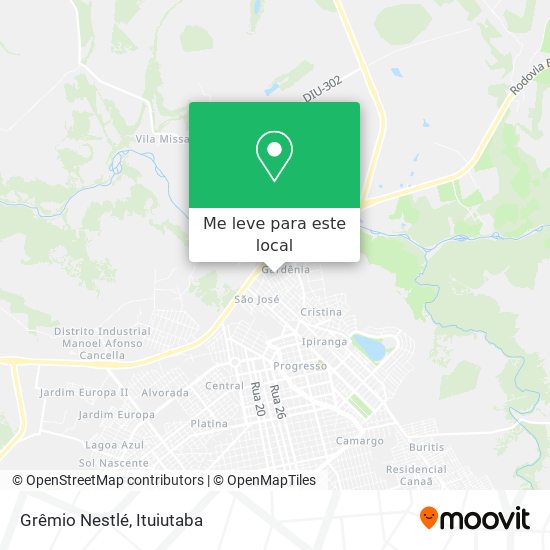 Grêmio Nestlé mapa