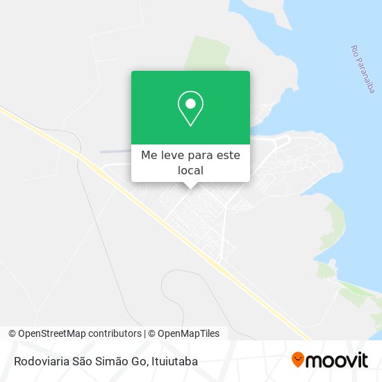 Rodoviaria São Simão Go mapa