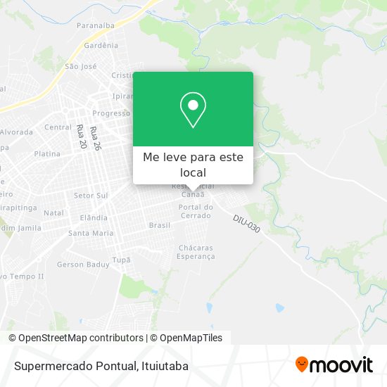 Supermercado Pontual mapa