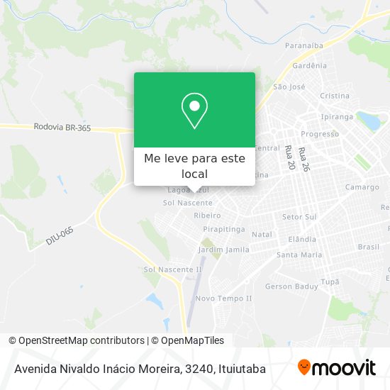 Avenida Nivaldo Inácio Moreira, 3240 mapa