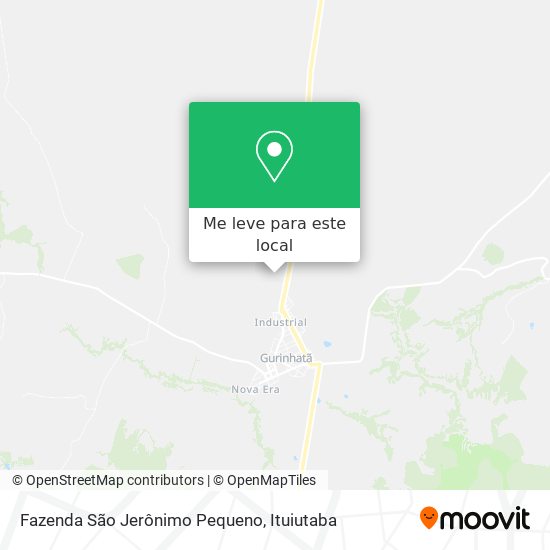 Fazenda São Jerônimo Pequeno mapa