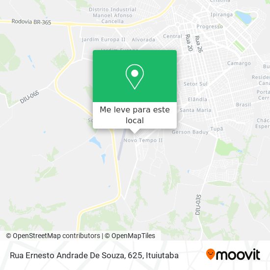 Rua Ernesto Andrade De Souza, 625 mapa