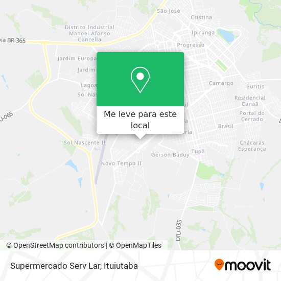 Supermercado Serv Lar mapa