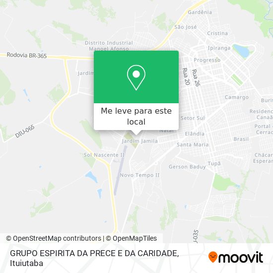 GRUPO ESPIRITA DA PRECE E DA CARIDADE mapa