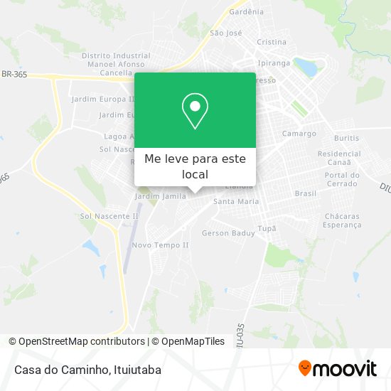 Casa do Caminho mapa