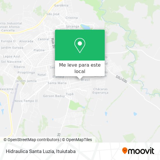 Hidraulica Santa Luzia mapa