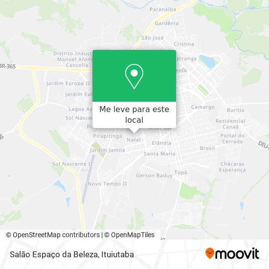 Salão Espaço da Beleza mapa