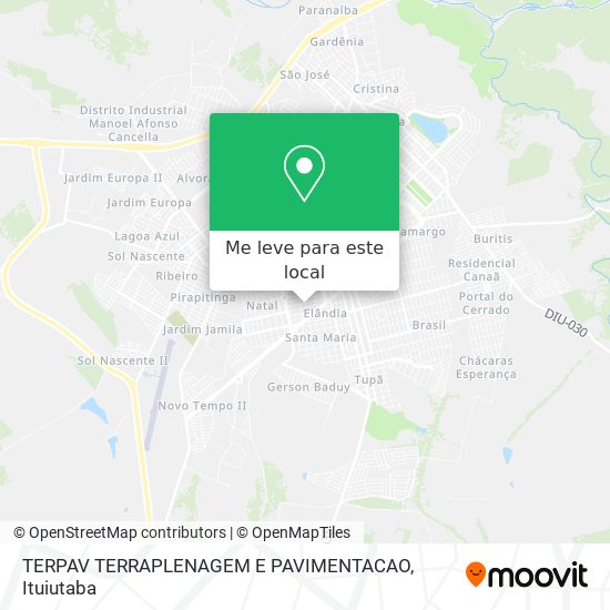 TERPAV TERRAPLENAGEM E PAVIMENTACAO mapa