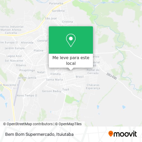 Bem Bom Supermercado mapa