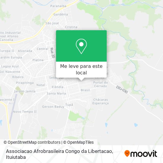 Associacao Afrobrasileira Congo da Libertacao mapa