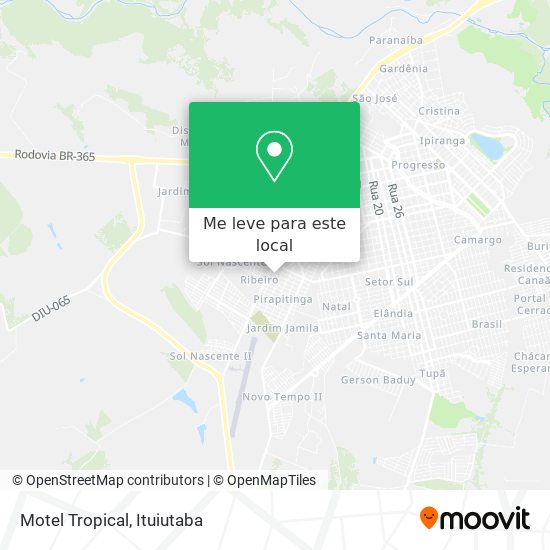 Motel Tropical mapa