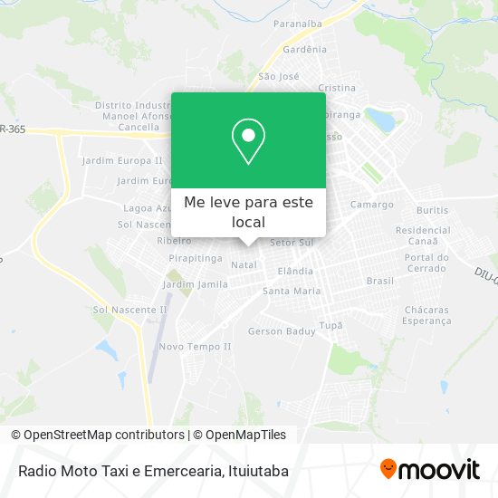 Radio Moto Taxi e Emercearia mapa