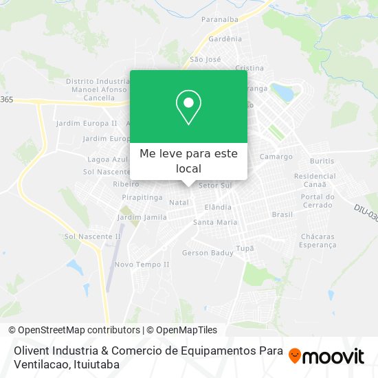 Olivent Industria & Comercio de Equipamentos Para Ventilacao mapa