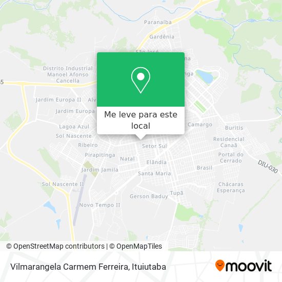 Vilmarangela Carmem Ferreira mapa