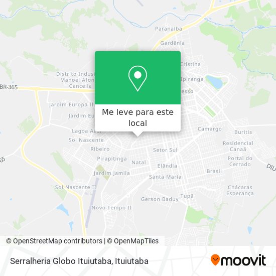 Serralheria Globo Ituiutaba mapa