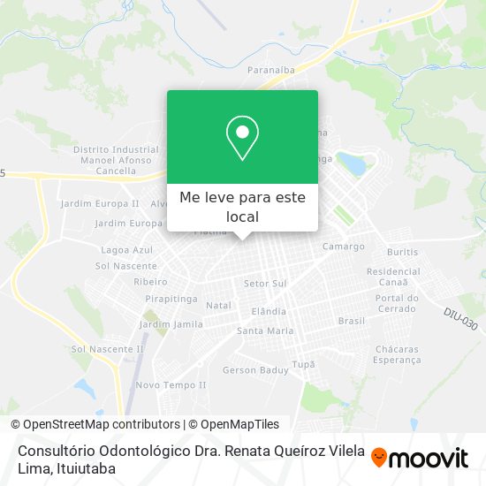 Consultório Odontológico Dra. Renata Queíroz Vilela Lima mapa