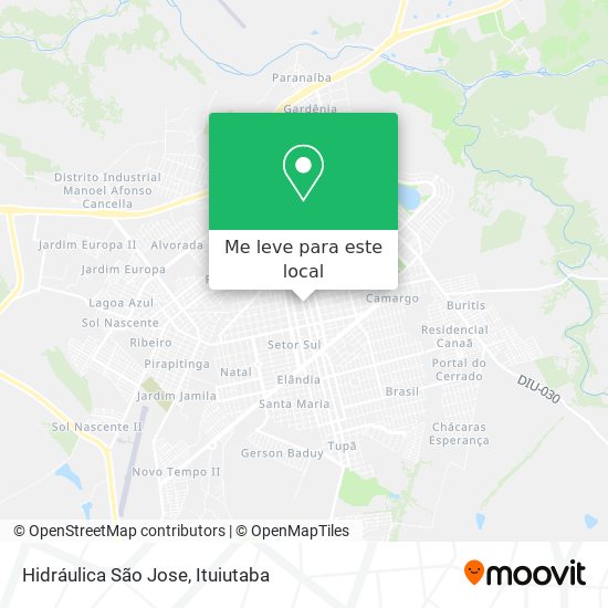 Hidráulica São Jose mapa