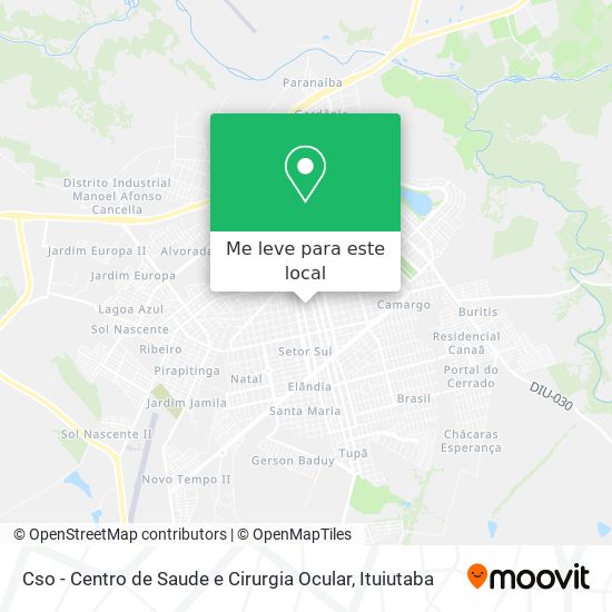 Cso - Centro de Saude e Cirurgia Ocular mapa