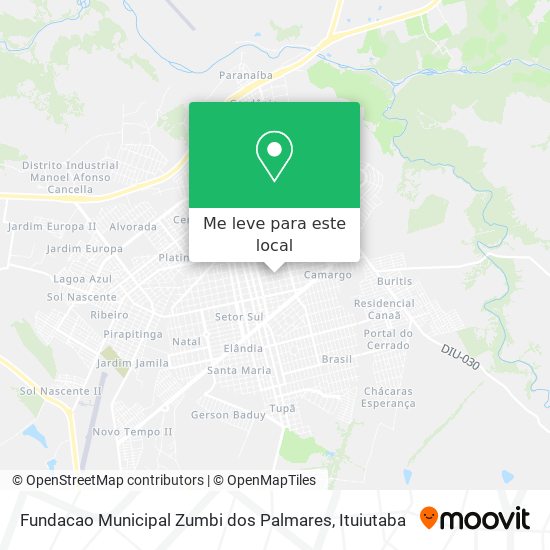 Fundacao Municipal Zumbi dos Palmares mapa