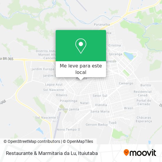 Restaurante & Marmitaria da Lu mapa