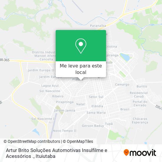 Artur Brito Soluções Automotivas Insulfilme e Acessórios . mapa