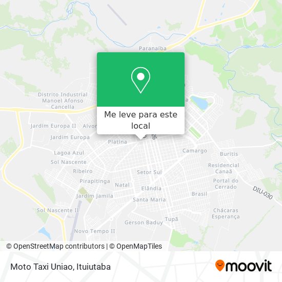 Moto Taxi Uniao mapa