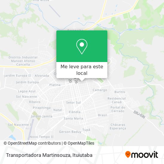 Transportadora Martinsouza mapa