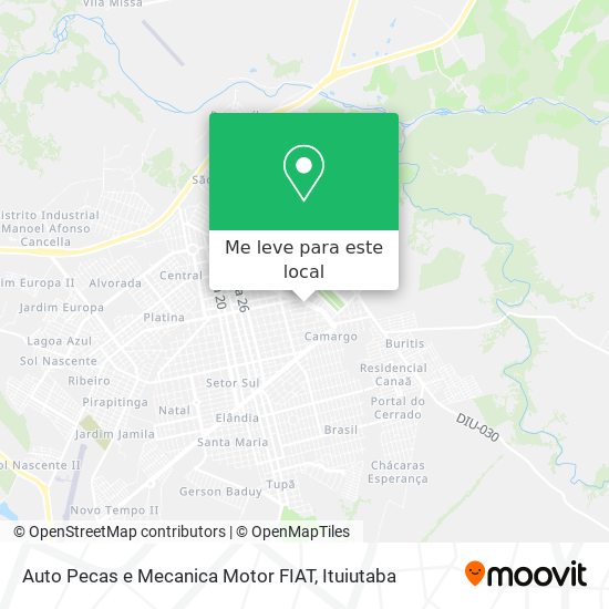 Auto Pecas e Mecanica Motor FIAT mapa