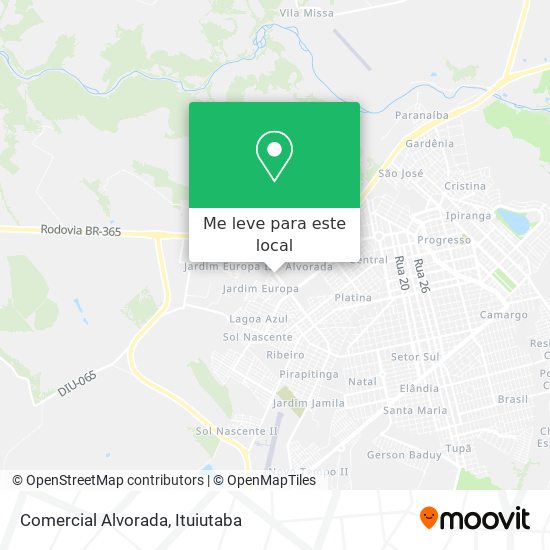 Comercial Alvorada mapa