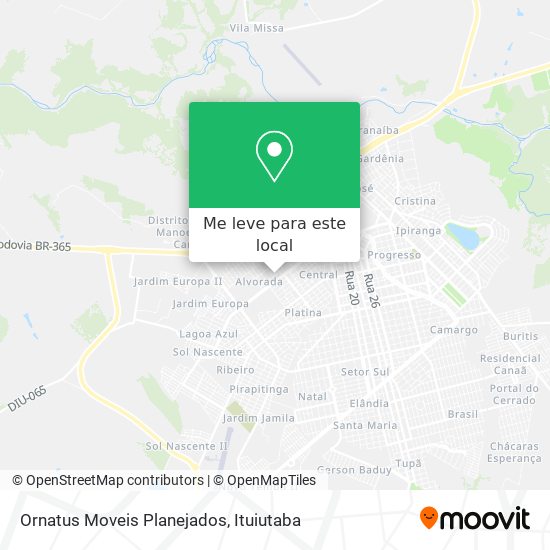 Ornatus Moveis Planejados mapa