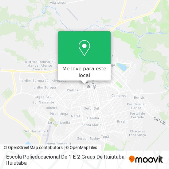 Escola Polieducacional De 1 E 2 Graus De Ituiutaba mapa
