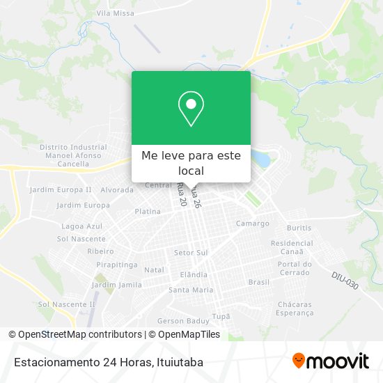 Estacionamento 24 Horas mapa