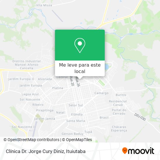Clínica Dr. Jorge Cury Diniz mapa