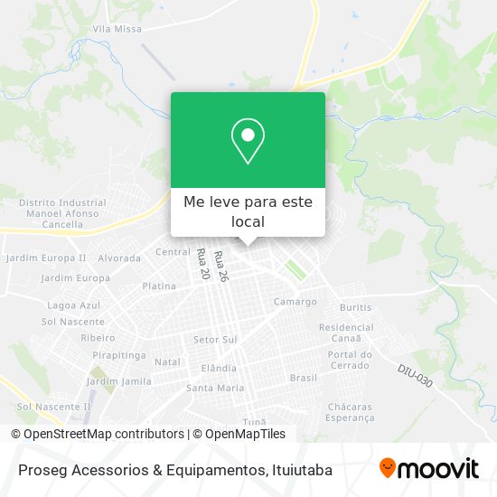 Proseg Acessorios & Equipamentos mapa