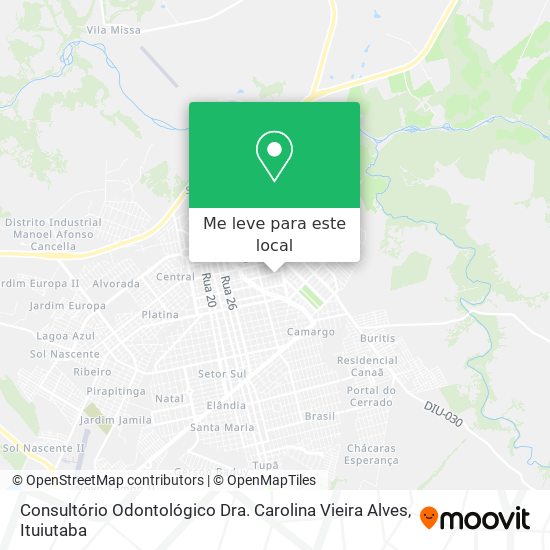 Consultório Odontológico Dra. Carolina Vieira Alves mapa