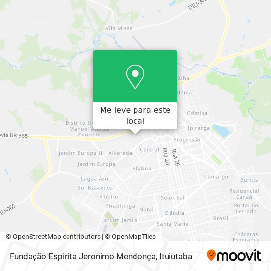 Fundação Espirita Jeronimo Mendonça mapa