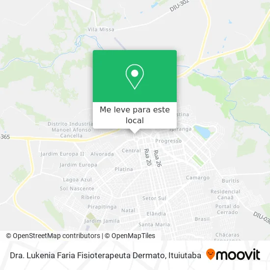Dra. Lukenia Faria Fisioterapeuta Dermato mapa