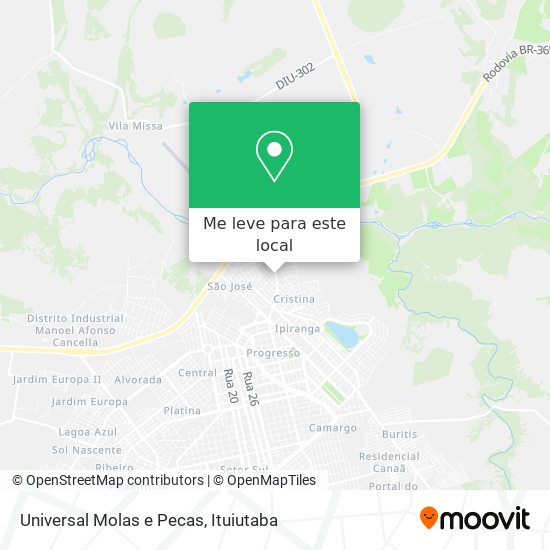 Universal Molas e Pecas mapa