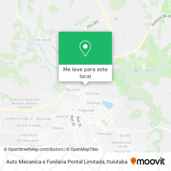 Auto Mecanica e Funilaria Pontal Limitada mapa