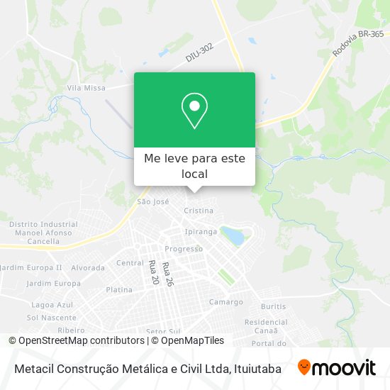 Metacil Construção Metálica e Civil Ltda mapa