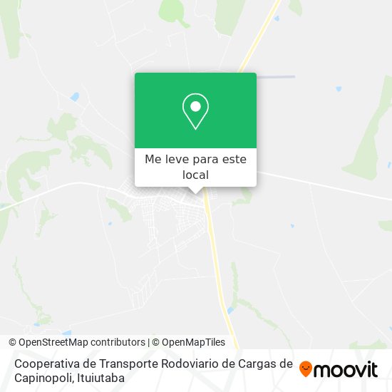 Cooperativa de Transporte Rodoviario de Cargas de Capinopoli mapa