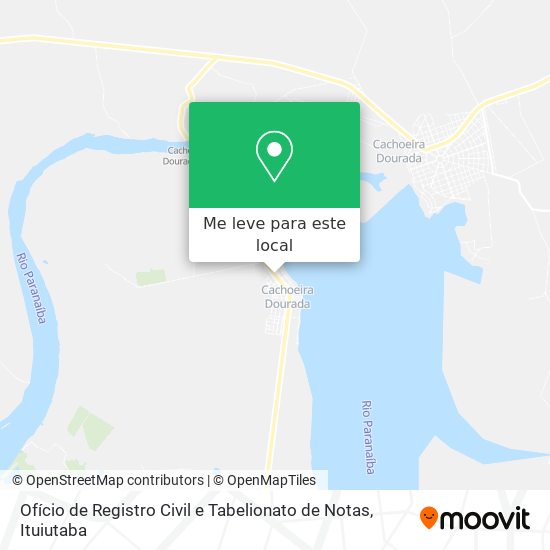 Ofício de Registro Civil e Tabelionato de Notas mapa
