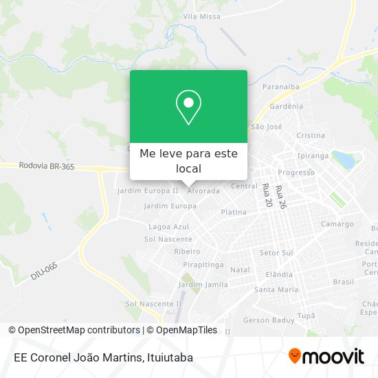 EE Coronel João Martins mapa