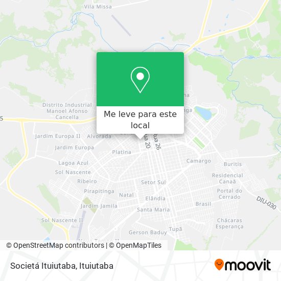Societá Ituiutaba mapa
